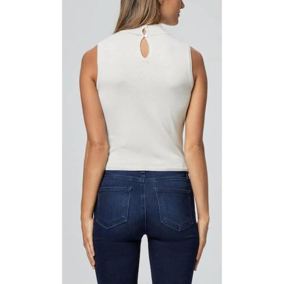 NEW PAIGE eliza tank in ivory sparkle - Picture 2 of 2